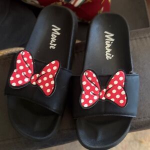 Kids Slide Sandals - Black and Red